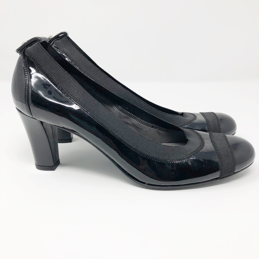Stuart Weitzman Esily Elastic Trim Pumps Size 8 - image 1